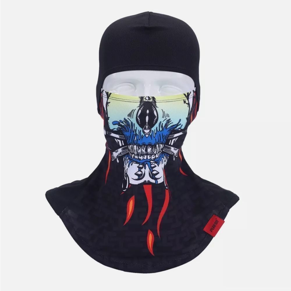 Skull Ghost Ski Full Face Mask Balaclava Bandana Breathable Neck Gaiter Scarf